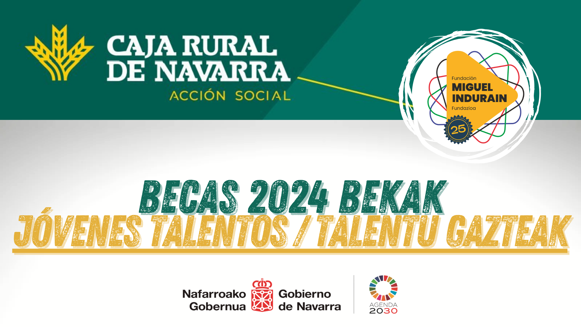 CAJA RURAL DE NAVARRA DUPLICA LA CUANTÍA DE LAS BECAS "JÓVENES TALENTOS 2024"